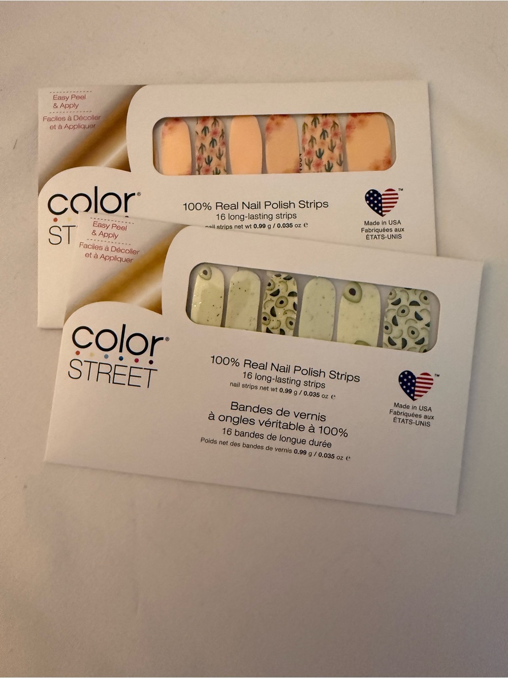 Color Street Nail Polish Strips - Desert Flora and Let’s Guac and Roll